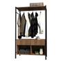 Imagem de Guarda Roupa Closet Solteiro 2 Gavetas Paris Light Nature Artefamol