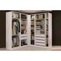 Imagem de Guarda Roupa Closet Solteiro Adapt 5 Peças (4 s + 1 Complemento) QCM08 Branco - Kappesberg