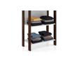 Imagem de Guarda Roupa Closet Solteiro AZ1005 Armário c/ 5 Prateleiras Amêndoa/Branco - Tecno Mobili