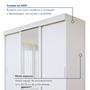 Imagem de Guarda Roupa com Espelho 3 Portas 3 Gavetas Saion Plus Porta Glass com Pés