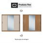 Imagem de Guarda Roupa Dalila 3 Portas, 2 Gavetas e 3 Cabideiros Flex com Espelho - Demóbile