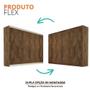 Imagem de Guarda-Roupa De Casal 100% Mdf 6 Portas 4 Gavetas 11 Prateleiras Oslo Made Marcs Braúna