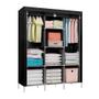 Guarda Roupa Dobrável Organizador De Roupa Preto 88130b - DecoTeam Imagem de Guarda Roupa Dobrável Organizador De Roupa Preto 88130b