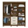 Imagem de Guarda-Roupa Eldorado Castanho Wood/Baunilha Moval Móveis