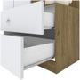 Imagem de Guarda Roupa Infantil 02 Portas Labirinto Henn Rústico Com Branco