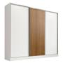 Imagem de Guarda Roupa Infantil 100% MDF Madesa Logan 3 Portas de Correr - Branco/Branco/Rustic