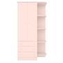 Imagem de Guarda Roupa Infantil 2 Portas com Cantoneira Lua Encantada Rosa