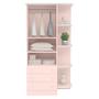 Imagem de Guarda Roupa Infantil 2 Portas com Cantoneira Lua Encantada Rosa
