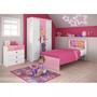 Imagem de Guarda Roupa Infantil 3 Portas Barbie Happy Pura Magia Branco/Rosa Pink