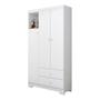 Imagem de Guarda-roupa Infantil 3 Portas Flofy Branco