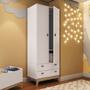 Imagem de Guarda Roupa Infantil  com 2 Portas 2 Gavetas Branco