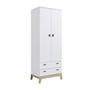 Imagem de Guarda Roupa Infantil  com 2 Portas 2 Gavetas Branco