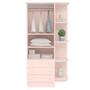 Imagem de Guarda-Roupa Infantil Doce Sonho 2 Portas 3 Gavetas Rosa Acetinado - Qmovi