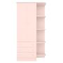 Imagem de Guarda-Roupa Infantil Doce Sonho 2 Portas 3 Gavetas Rosa Acetinado - Qmovi