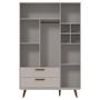 Imagem de Guarda Roupa Infantil Retro 3 Portas Cinza Eco Wood  Matic