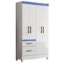 Imagem de Guarda Roupa Madri 110cm 4 Portas Branco Flex Moval