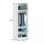 Imagem de Guarda Roupa Modulado 2 Portas com Cabideiro Free