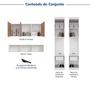 Imagem de Guarda-roupa Modulado 7 Portas 4 Peças Hera Cabecasa Madeiramadeira