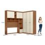 Imagem de Guarda-roupa Modulado Casal MDP Lugano