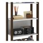 Imagem de Guarda Roupa Modulado Closet 5 Prateleiras AZ1005 Branco Nogal Tecno Mobili