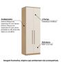 Imagem de Guarda Roupa Modulado Elegance 2 Portas 78,5 cm - Carvalho/Off White