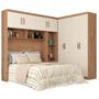 Imagem de Guarda Roupa Modulado Parana Casal 8 Portas 4 Gavetas Atualle Cor Canelato Rustico Natura Off White