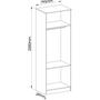 Imagem de Guarda Roupa Modulado Requinte com 2 Portas - Duna Line/Macadâmia