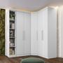 Imagem de Guarda Roupa Modulado Safira 009 em MDF Com 5 Portas e 6 Gavetas - Clic Móveis
