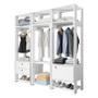 Imagem de Guarda Roupa Modulado Titan 3 Peças Branco - Móveis Leão