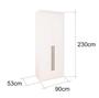 Imagem de Guarda Roupa Modular 2 Portas com Cabideiros MDF 90 cm Lotus Belmax