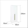 Imagem de Guarda Roupa Modular 2 Portas com Gavetas MDF 90 cm Lotus Belmax