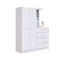 Imagem de Guarda Roupa Montessoriano 110,6cm 02 portas com Cômoda 04 Gavetas GR7000 Meu Fofinho