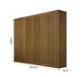 Imagem de Guarda roupa New Braga 06 Portas com 04 Ripadas