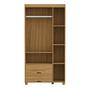 Imagem de Guarda Roupa Para Quarto de Solteiro MDF 3 Portas 2 Gavetas Estilo Retro Classico Moderno Linha Bela