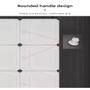 Imagem de Guarda roupa portatil armario cabideiro compacto 6 portas arara organizador modular luxo