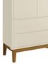 Imagem de Guarda-Roupa Retrô 2 Portas Classic New Areia Fosco com Madeira - Reller