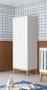 Imagem de Guarda-Roupa Retrô 2 Portas Classic New Branco Fosco com Natural - MoveisAqui