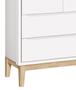 Imagem de Guarda-Roupa Retrô 2 Portas Classic New Branco Fosco com Natural - Reller