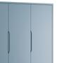 Imagem de Guarda-Roupa Retrô 3 Portas Classic New Azul Fosco com Madeira - Reller
