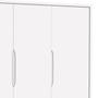 Imagem de Guarda-Roupa Retrô 3 Portas Classic New Branco Fosco com Madeira - Reller