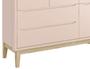 Imagem de Guarda-Roupa Retrô 3 Portas Classic New Rosa Fosco com Natural - MoveisAqui