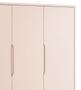 Imagem de Guarda-Roupa Retrô 3 Portas Théo New Rosa Fosco com Natural - Reller