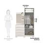 Guarda Roupa Solteiro 110cm 2 Portas e 4 Gavetas com Espelho Flex Color 100% Mdf Melissa - ACP Móveis Imagem de Guarda Roupa Solteiro 110cm 2 Portas e 4 Gavetas com Espelho Flex Color 100% Mdf Melissa