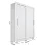 Imagem de Guarda-Roupa Solteiro 2 Portas 4 Gavetas 8002200228 Branco - Caemmun