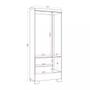 Guarda-Roupa Solteiro 3 Portas 2 Gavetas com Pés Coimbra Aramóveis Imagem de Guarda-Roupa Solteiro 3 Portas 2 Gavetas com Pés Coimbra Aramóveis