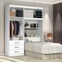 Imagem de Guarda-Roupa Solteiro com Cabeceira 4 Portas Cancun
