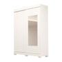 Imagem de Guarda Roupa Solteiro com Espelho e 2 portas Ayla ACP MÓVEIS Branco - 100% MDF