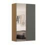 Imagem de Guarda-roupa Solteiro Mdf 2 Portas 1 com Espelho 138,5 Cm Raffinato