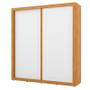 Imagem de Guarda Roupa Tutto New 2 Portas de Correr Freijó Branco Soft - Matic