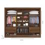 Imagem de Guarda Roupa Verona Plus 2 Portas Espelho MDF - MadeMarcs